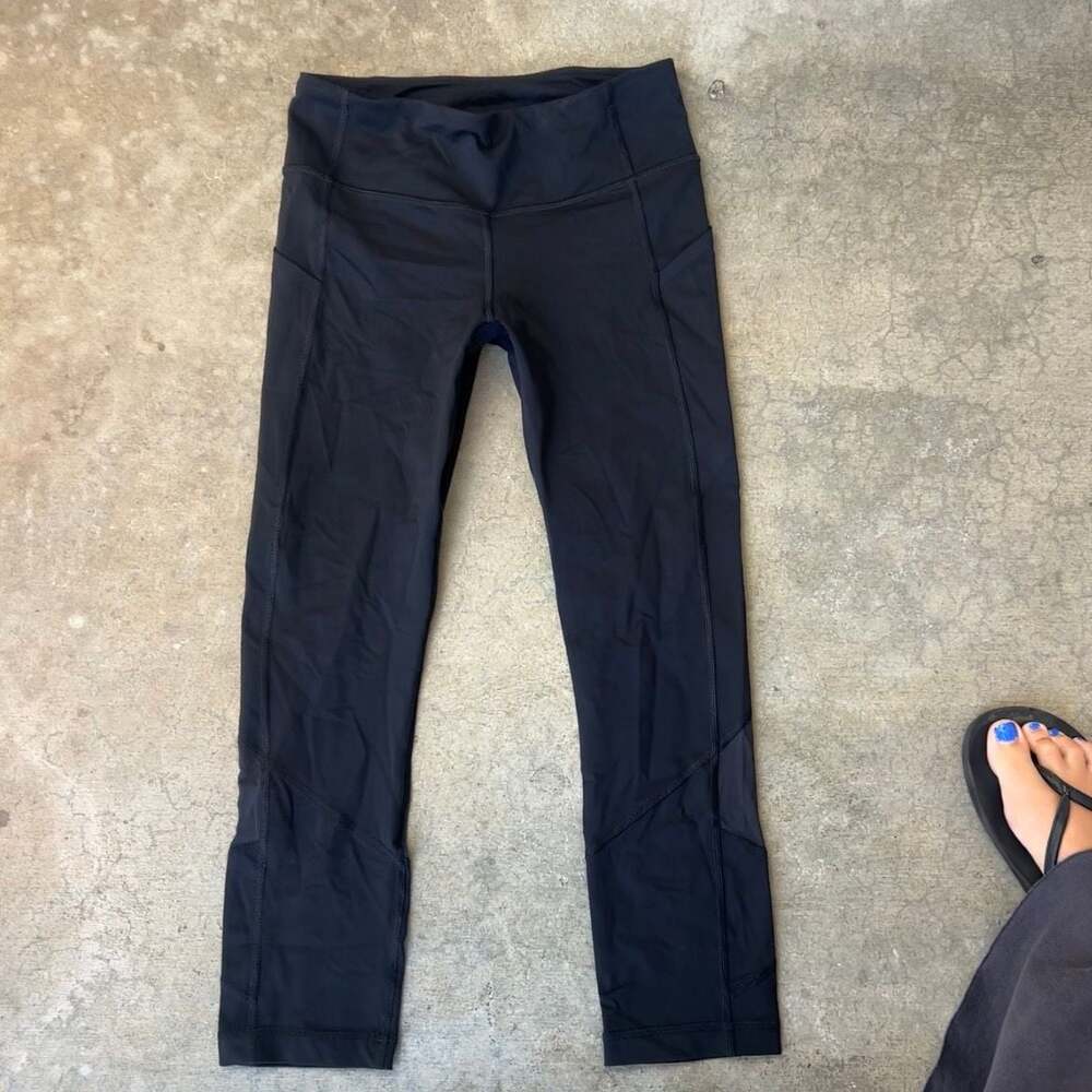 Lululemon Pace Rival Mid-Rise Crop Leggings with Pockets Size 4